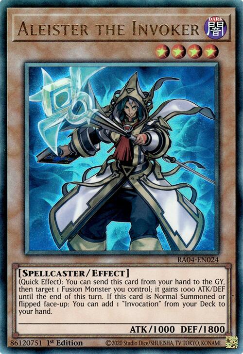 Aleister the Invoker (Alternate Art) [RA04-EN024] Prismatic Ultimate Rare | Mega City Incorporated