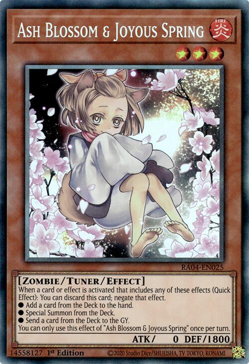 Ash Blossom & Joyous Spring (Alternate Art) [RA04-EN025] Prismatic Collector's Rare | Mega City Incorporated