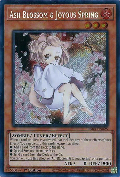 Ash Blossom & Joyous Spring (Alternate Art) [RA04-EN025] Secret Rare | Mega City Incorporated