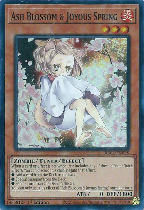 Ash Blossom & Joyous Spring (Alternate Art) [RA04-EN025] Super Rare | Mega City Incorporated