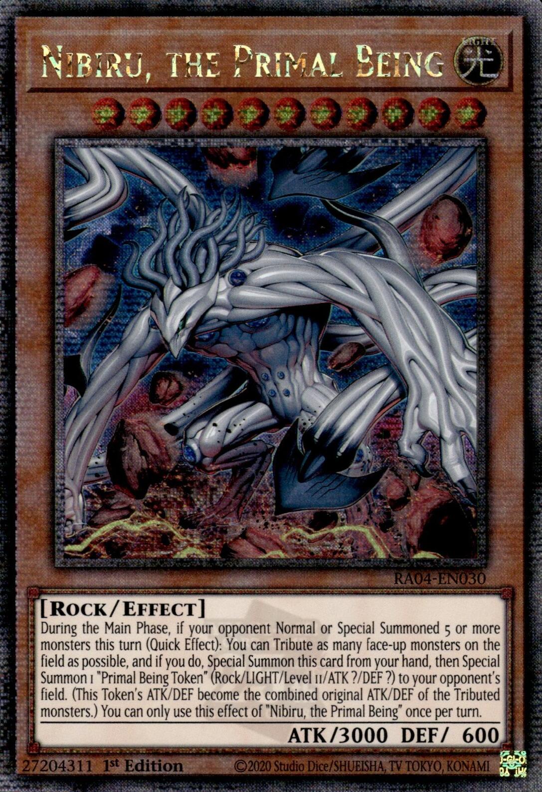 Nibiru, the Primal Being (New Art) [RA04-EN030] Quarter Century Secret Rare | Mega City Incorporated