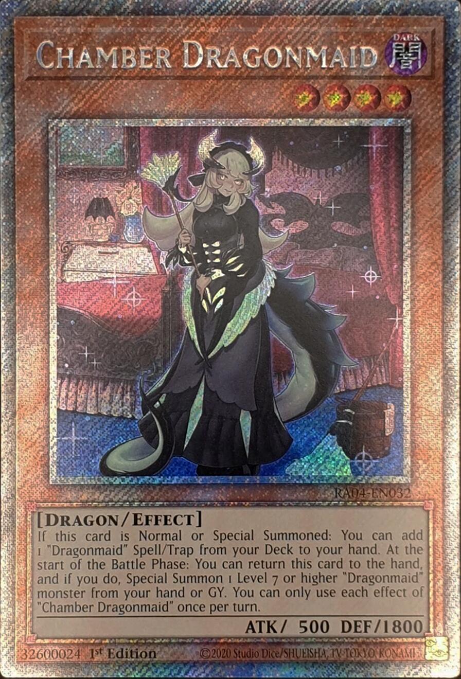 Chamber Dragonmaid [RA04-EN032] Platinum Secret Rare | Mega City Incorporated