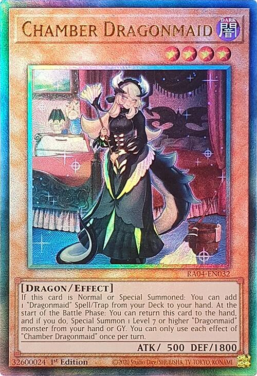Chamber Dragonmaid [RA04-EN032] Prismatic Ultimate Rare | Mega City Incorporated