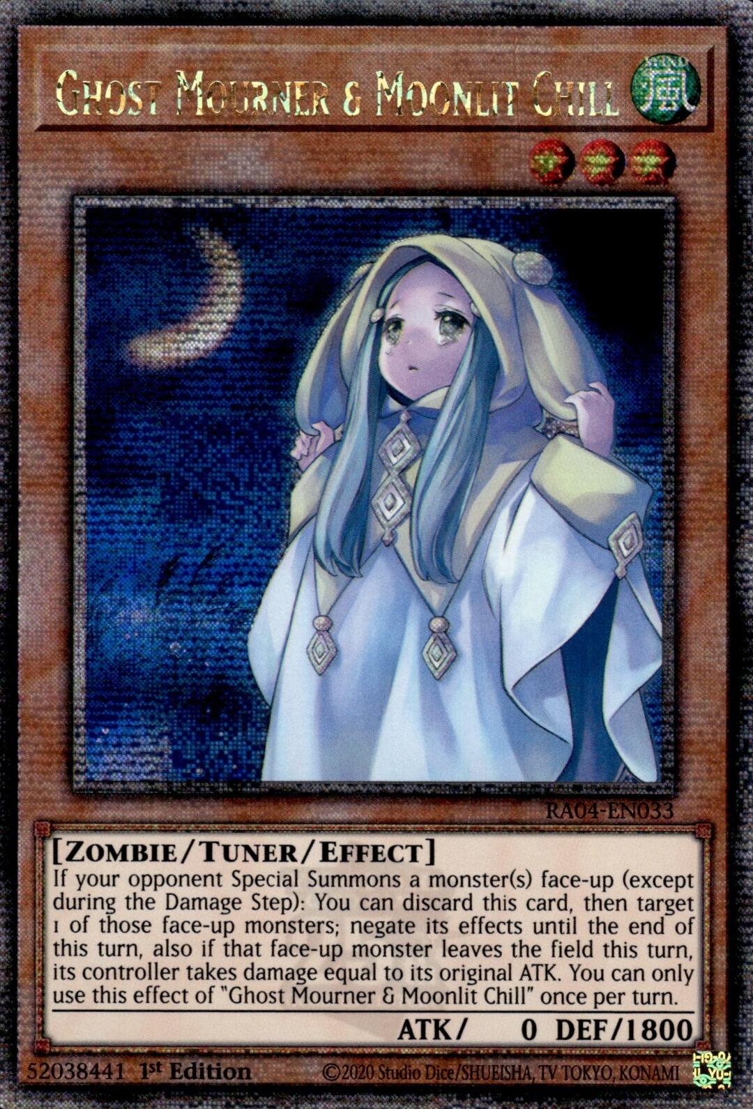 Ghost Mourner & Moonlit Chill [RA04-EN033] Quarter Century Secret Rare | Mega City Incorporated