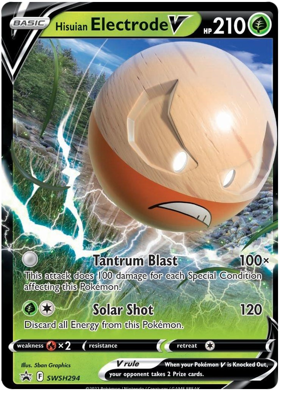 Hisuian Electrode V (SWSH294) (Jumbo Card) [Sword & Shield: Black Star Promos] | Mega City Incorporated