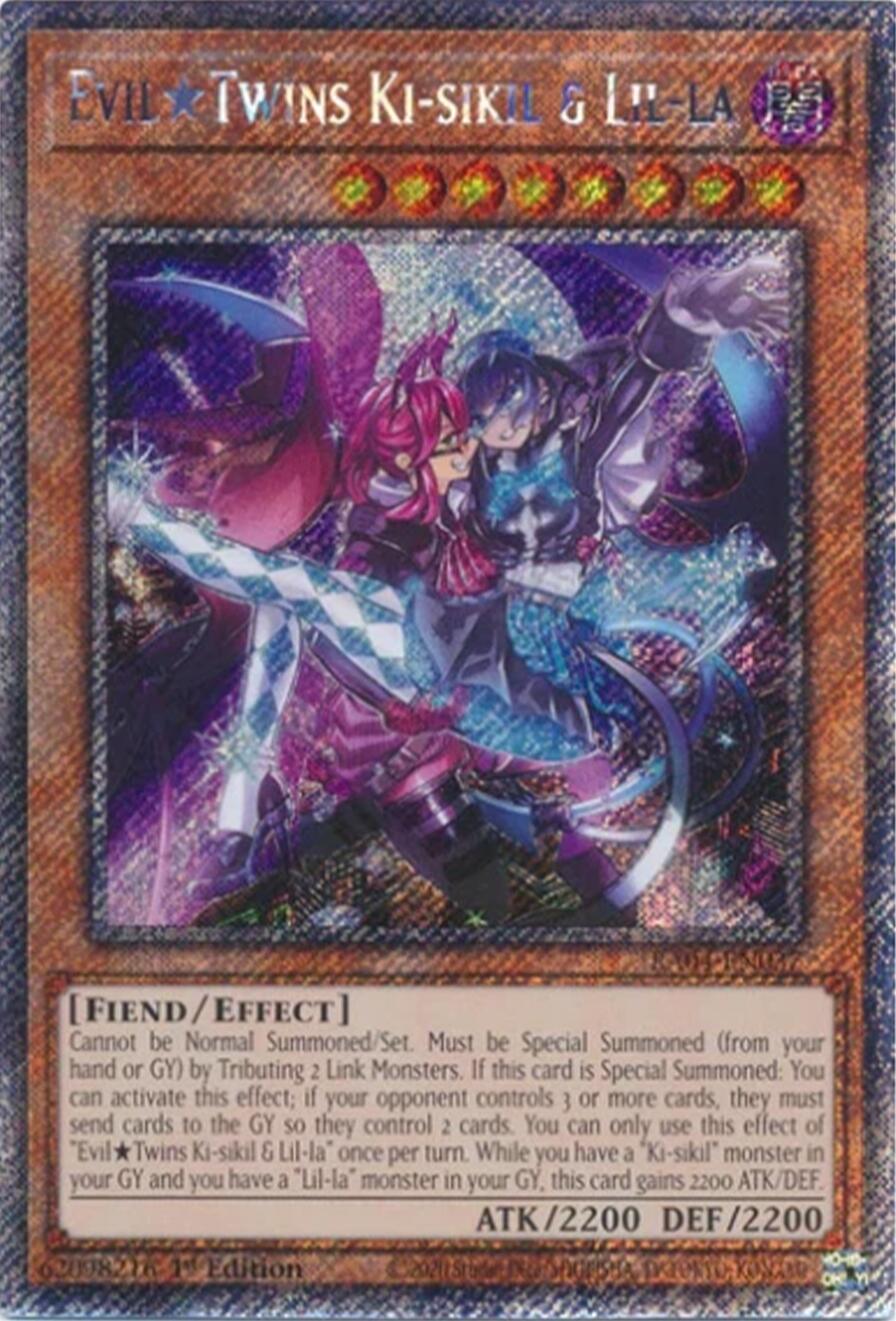EvilTwins Ki-sikil & Lil-la [RA04-EN037] Platinum Secret Rare | Mega City Incorporated