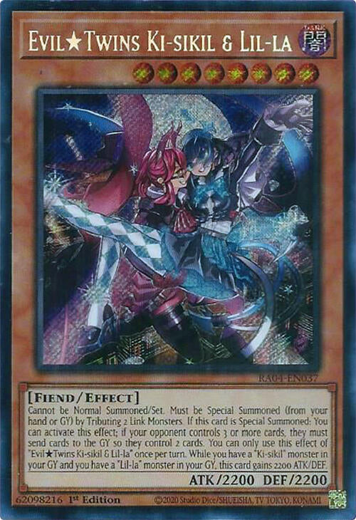 EvilTwins Ki-sikil & Lil-la [RA04-EN037] Secret Rare | Mega City Incorporated