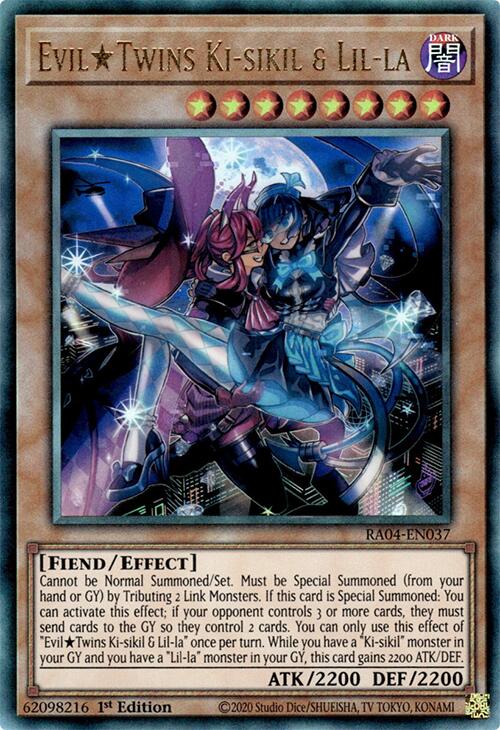 EvilTwins Ki-sikil & Lil-la [RA04-EN037] Prismatic Ultimate Rare | Mega City Incorporated