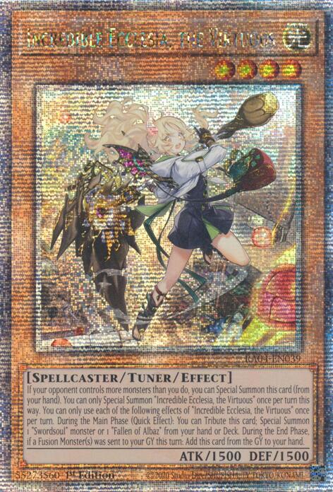 Incredible Ecclesia, the Virtuous (New Art) [RA04-EN039] Quarter Century Secret Rare | Mega City Incorporated