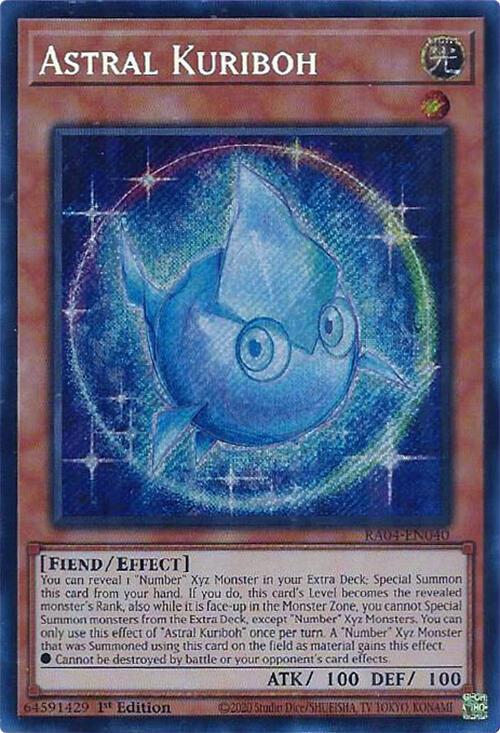 Astral Kuriboh [RA04-EN040] Secret Rare | Mega City Incorporated
