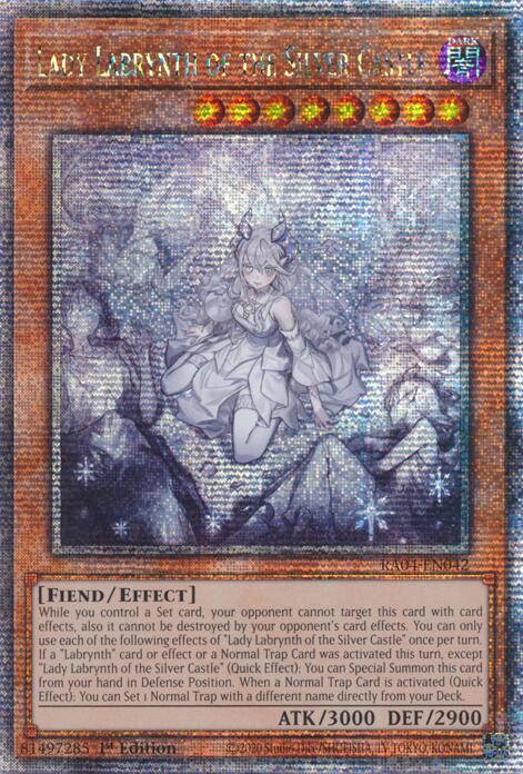 Lady Labrynth of the Silver Castle (New Art) [RA04-EN042] Quarter Century Secret Rare | Mega City Incorporated