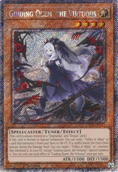 Guiding Quem, the Virtuous [RA04-EN043] Platinum Secret Rare | Mega City Incorporated