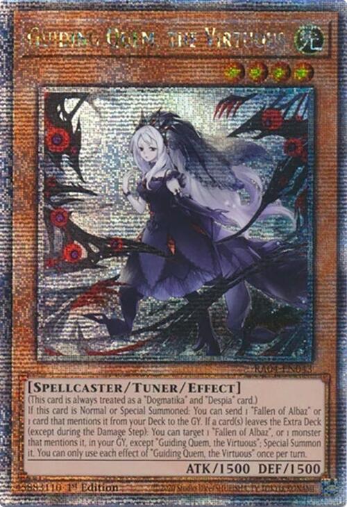Guiding Quem, the Virtuous [RA04-EN043] Quarter Century Secret Rare | Mega City Incorporated