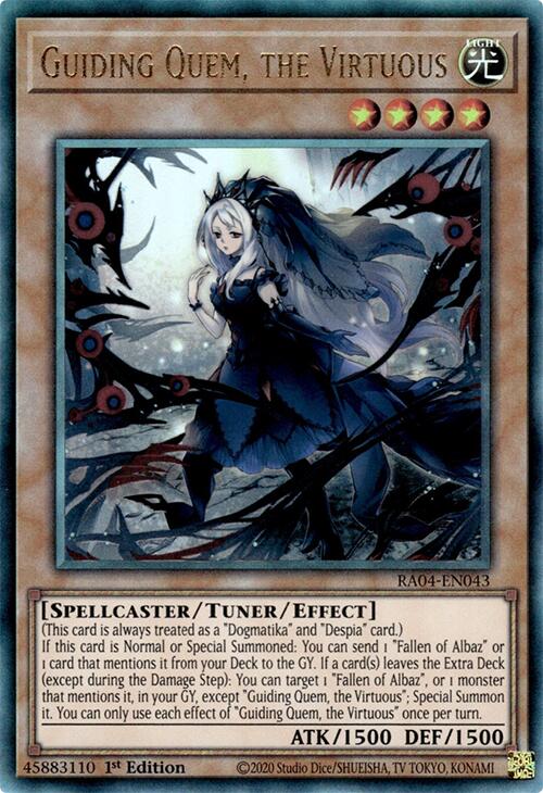 Guiding Quem, the Virtuous [RA04-EN043] Prismatic Ultimate Rare | Mega City Incorporated