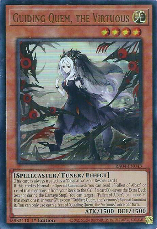 Guiding Quem, the Virtuous [RA04-EN043] Ultra Rare | Mega City Incorporated