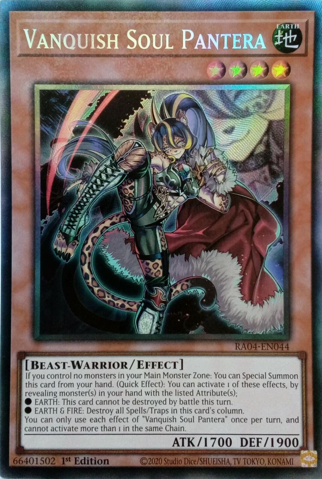 Vanquish Soul Pantera [RA04-EN044] Prismatic Collector's Rare | Mega City Incorporated