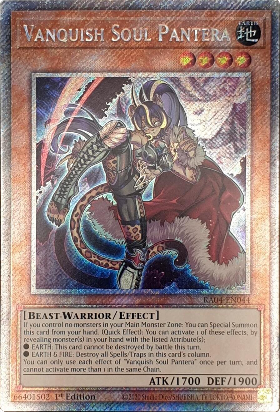 Vanquish Soul Pantera [RA04-EN044] Platinum Secret Rare | Mega City Incorporated