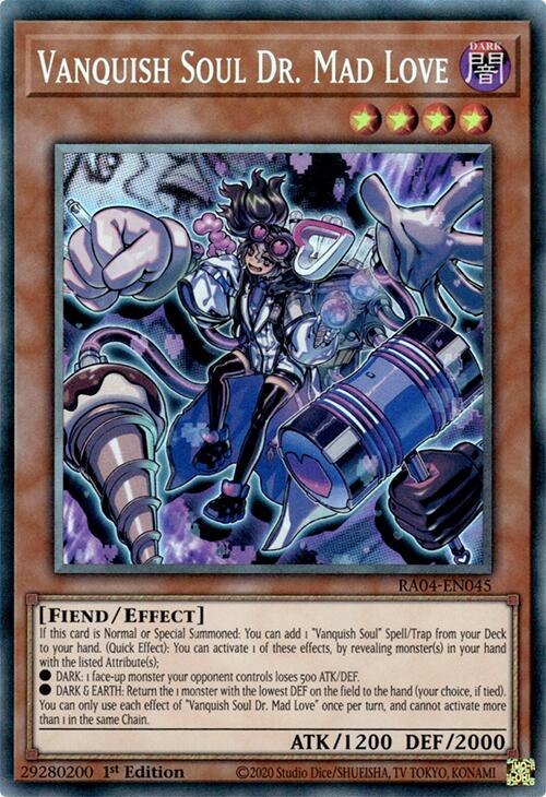 Vanquish Soul Dr. Mad Love [RA04-EN045] Prismatic Collector's Rare | Mega City Incorporated
