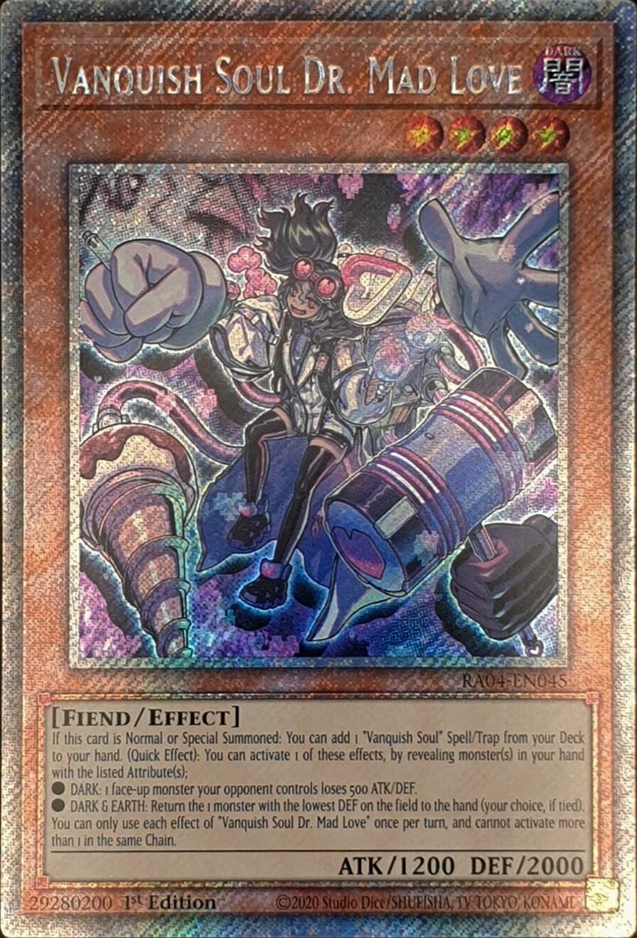 Vanquish Soul Dr. Mad Love [RA04-EN045] Platinum Secret Rare | Mega City Incorporated