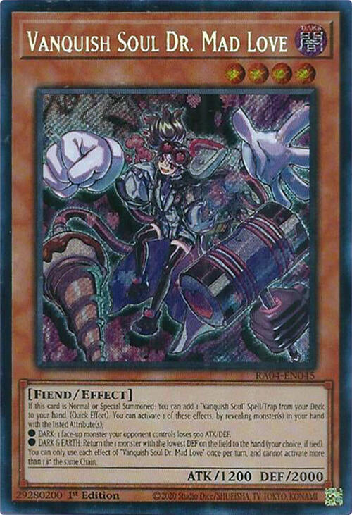 Vanquish Soul Dr. Mad Love [RA04-EN045] Secret Rare | Mega City Incorporated