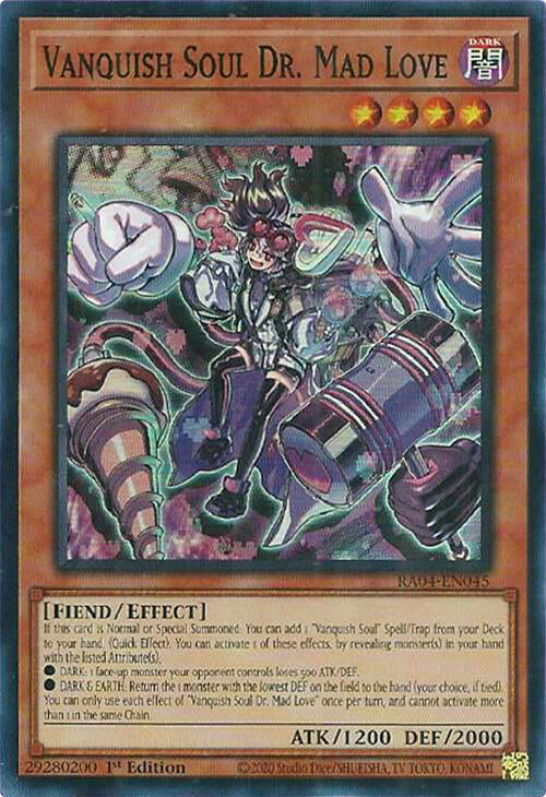 Vanquish Soul Dr. Mad Love [RA04-EN045] Super Rare | Mega City Incorporated