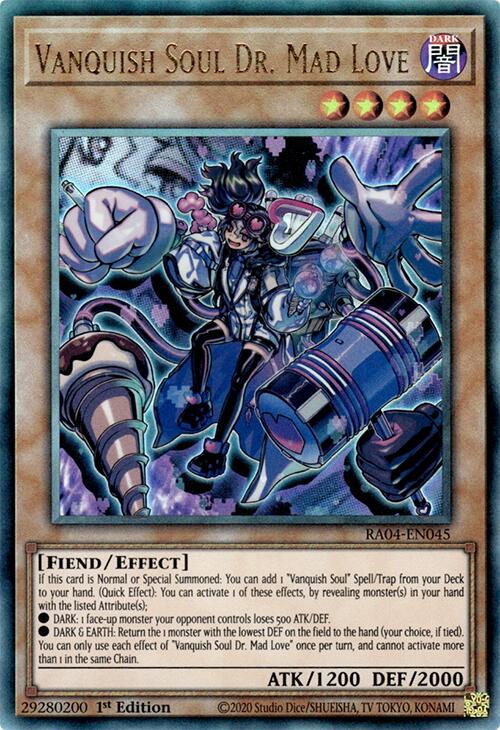 Vanquish Soul Dr. Mad Love [RA04-EN045] Prismatic Ultimate Rare | Mega City Incorporated