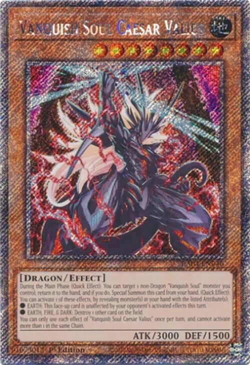 Vanquish Soul Caesar Valius [RA04-EN046] Platinum Secret Rare | Mega City Incorporated