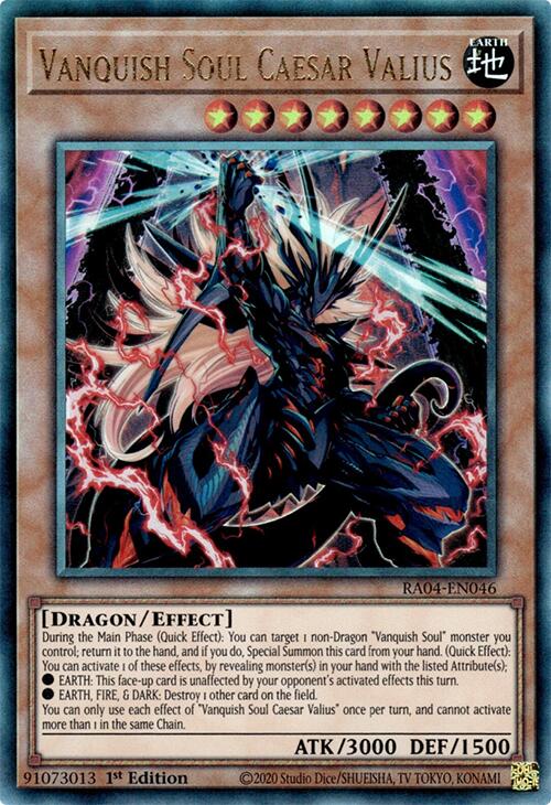 Vanquish Soul Caesar Valius [RA04-EN046] Prismatic Ultimate Rare | Mega City Incorporated