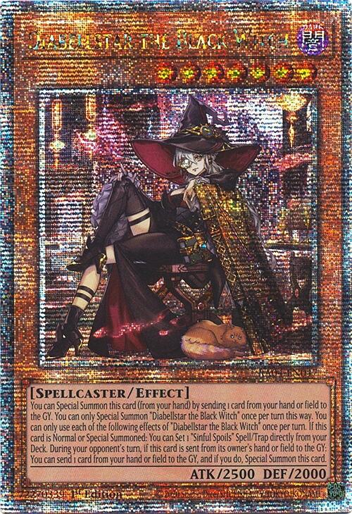 Diabellstar the Black Witch (New Art) [RA04-EN047] Quarter Century Secret Rare | Mega City Incorporated