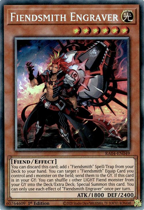 Fiendsmith Engraver [RA04-EN049] Prismatic Collector's Rare | Mega City Incorporated