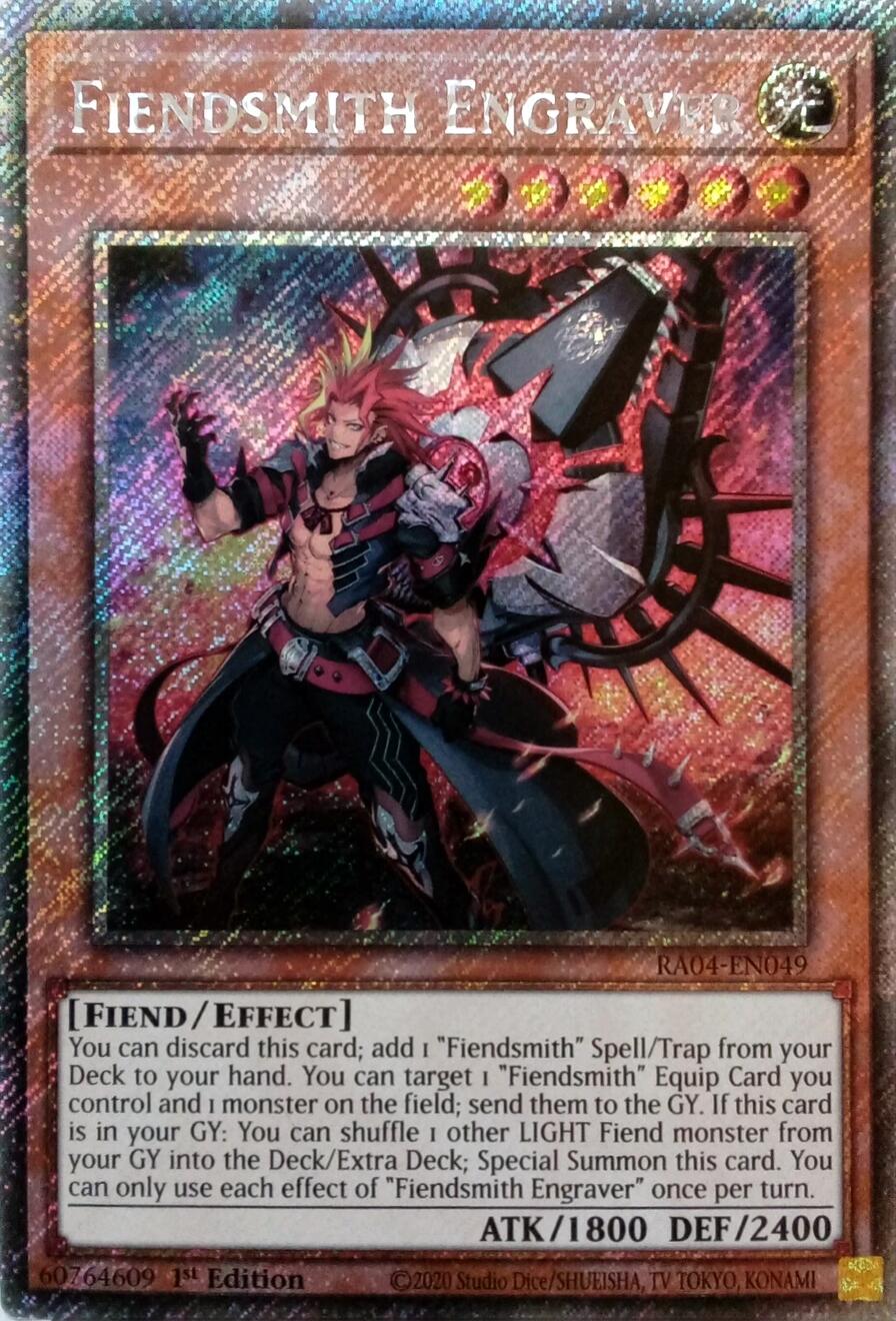 Fiendsmith Engraver [RA04-EN049] Platinum Secret Rare | Mega City Incorporated