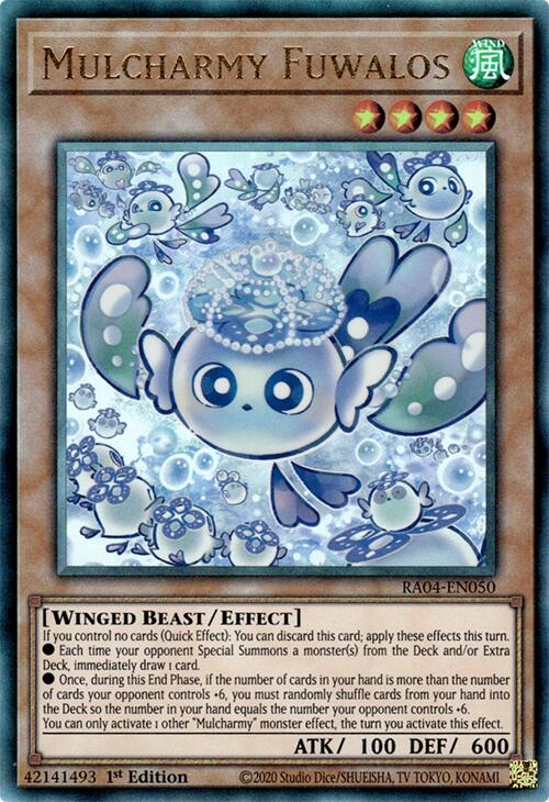 Mulcharmy Fuwalos [RA04-EN050] Prismatic Ultimate Rare | Mega City Incorporated