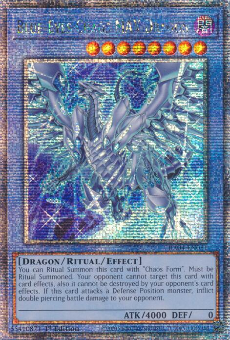 Blue-Eyes Chaos MAX Dragon (New Art) [RA04-EN051] Quarter Century Secret Rare | Mega City Incorporated