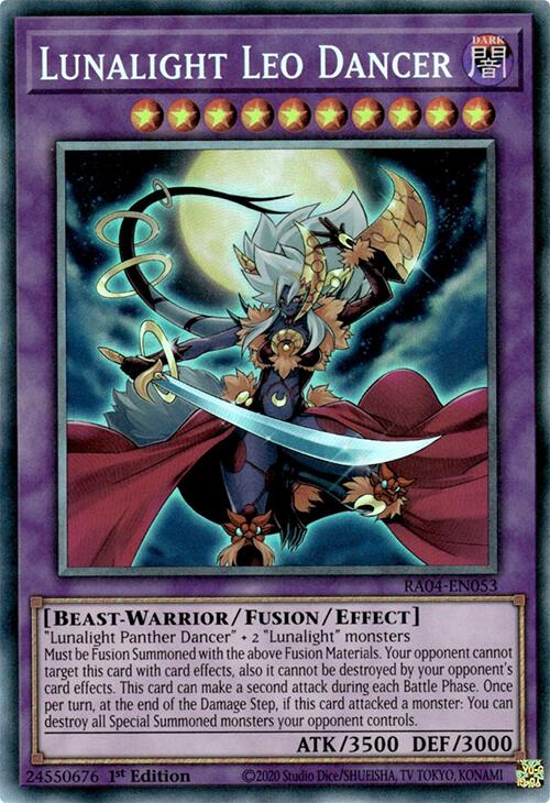 Lunalight Leo Dancer [RA04-EN053] Prismatic Collector's Rare | Mega City Incorporated