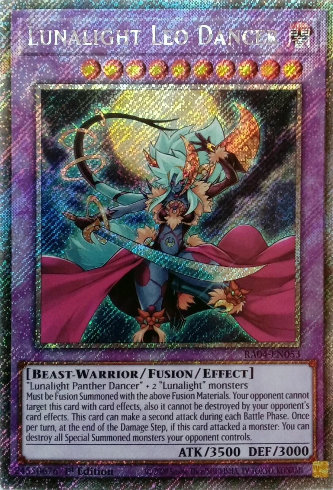 Lunalight Leo Dancer [RA04-EN053] Platinum Secret Rare | Mega City Incorporated