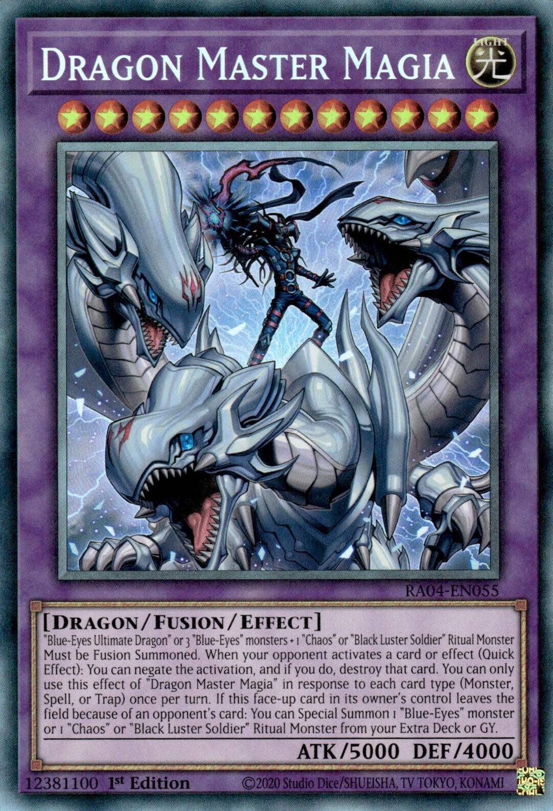 Dragon Master Magia [RA04-EN055] Prismatic Collector's Rare | Mega City Incorporated