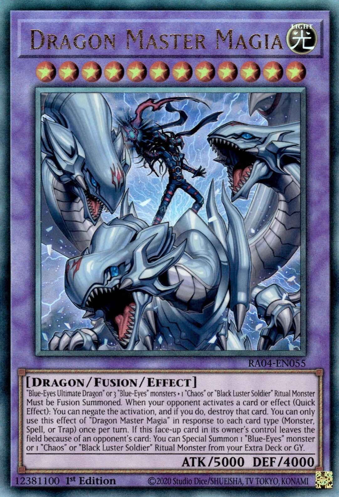 Dragon Master Magia [RA04-EN055] Prismatic Ultimate Rare | Mega City Incorporated