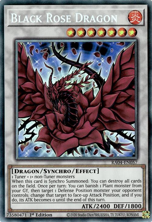 Black Rose Dragon [RA04-EN057] Prismatic Collector's Rare | Mega City Incorporated