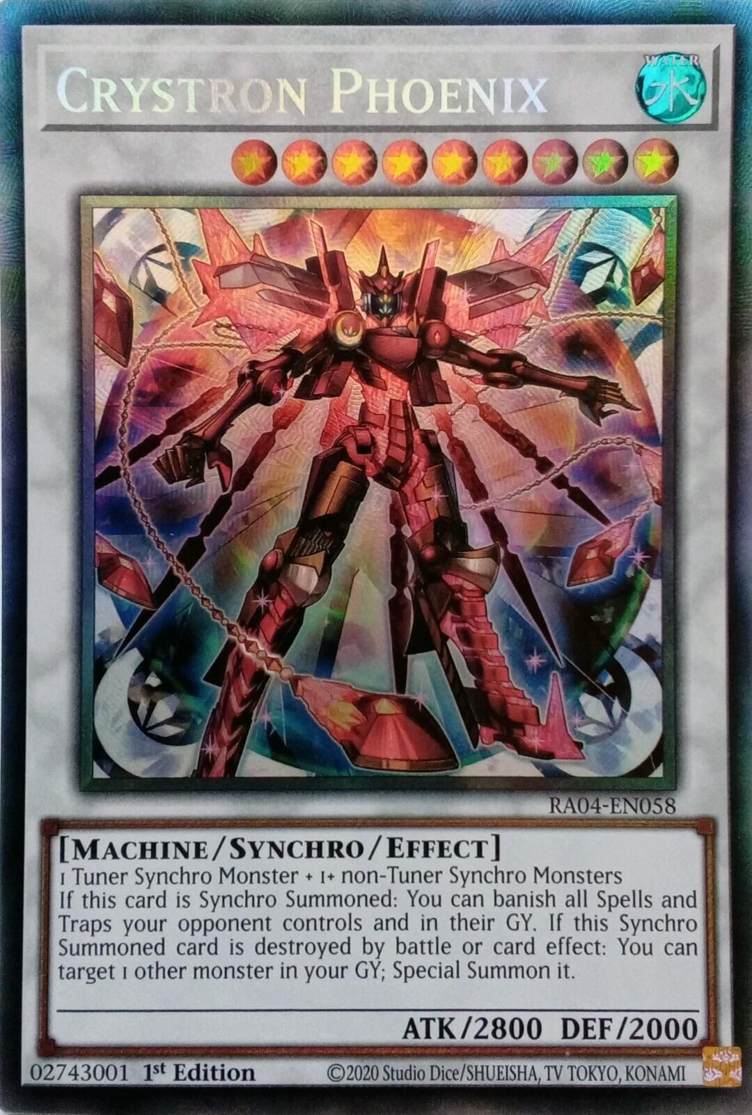 Crystron Phoenix [RA04-EN058] Prismatic Collector's Rare | Mega City Incorporated