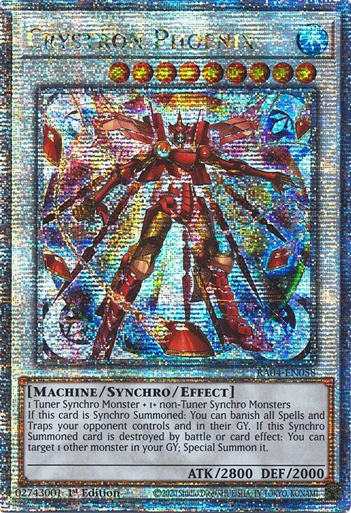 Crystron Phoenix [RA04-EN058] Quarter Century Secret Rare | Mega City Incorporated