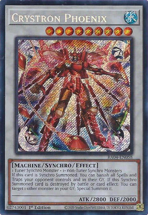 Crystron Phoenix [RA04-EN058] Secret Rare | Mega City Incorporated