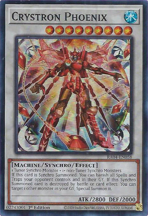 Crystron Phoenix [RA04-EN058] Super Rare | Mega City Incorporated