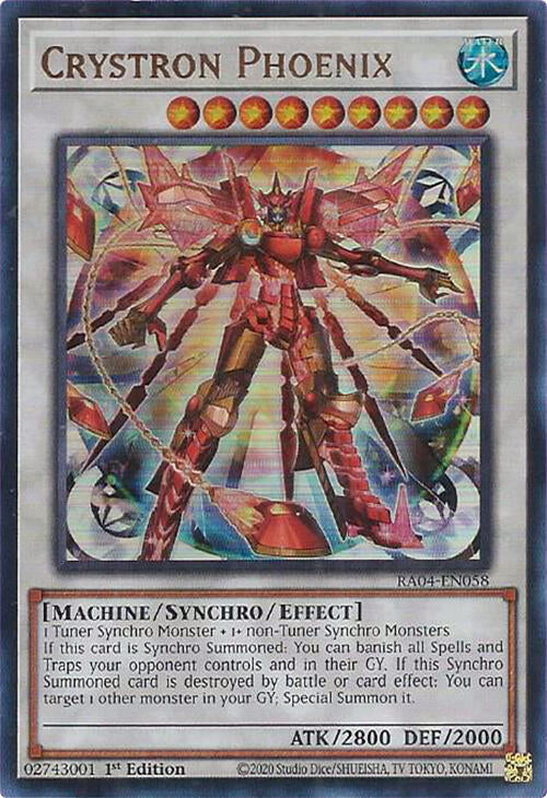 Crystron Phoenix [RA04-EN058] Ultra Rare | Mega City Incorporated