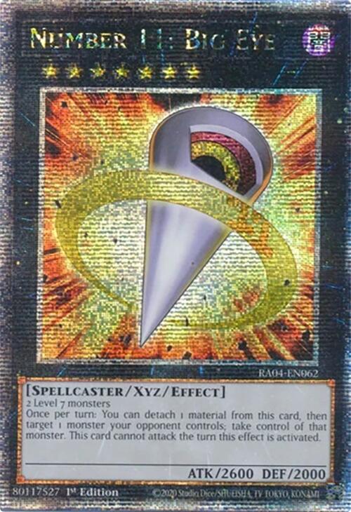 Number 11: Big Eye [RA04-EN062] Quarter Century Secret Rare | Mega City Incorporated