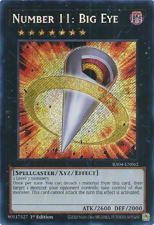 Number 11: Big Eye [RA04-EN062] Secret Rare | Mega City Incorporated