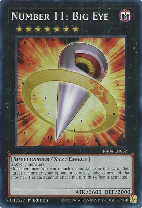 Number 11: Big Eye [RA04-EN062] Super Rare | Mega City Incorporated