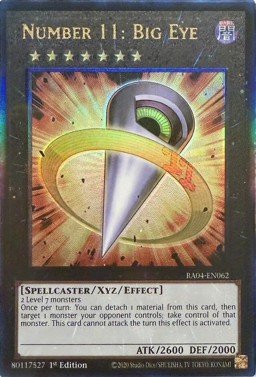 Number 11: Big Eye [RA04-EN062] Prismatic Ultimate Rare | Mega City Incorporated