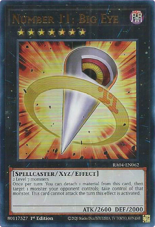 Number 11: Big Eye [RA04-EN062] Ultra Rare | Mega City Incorporated