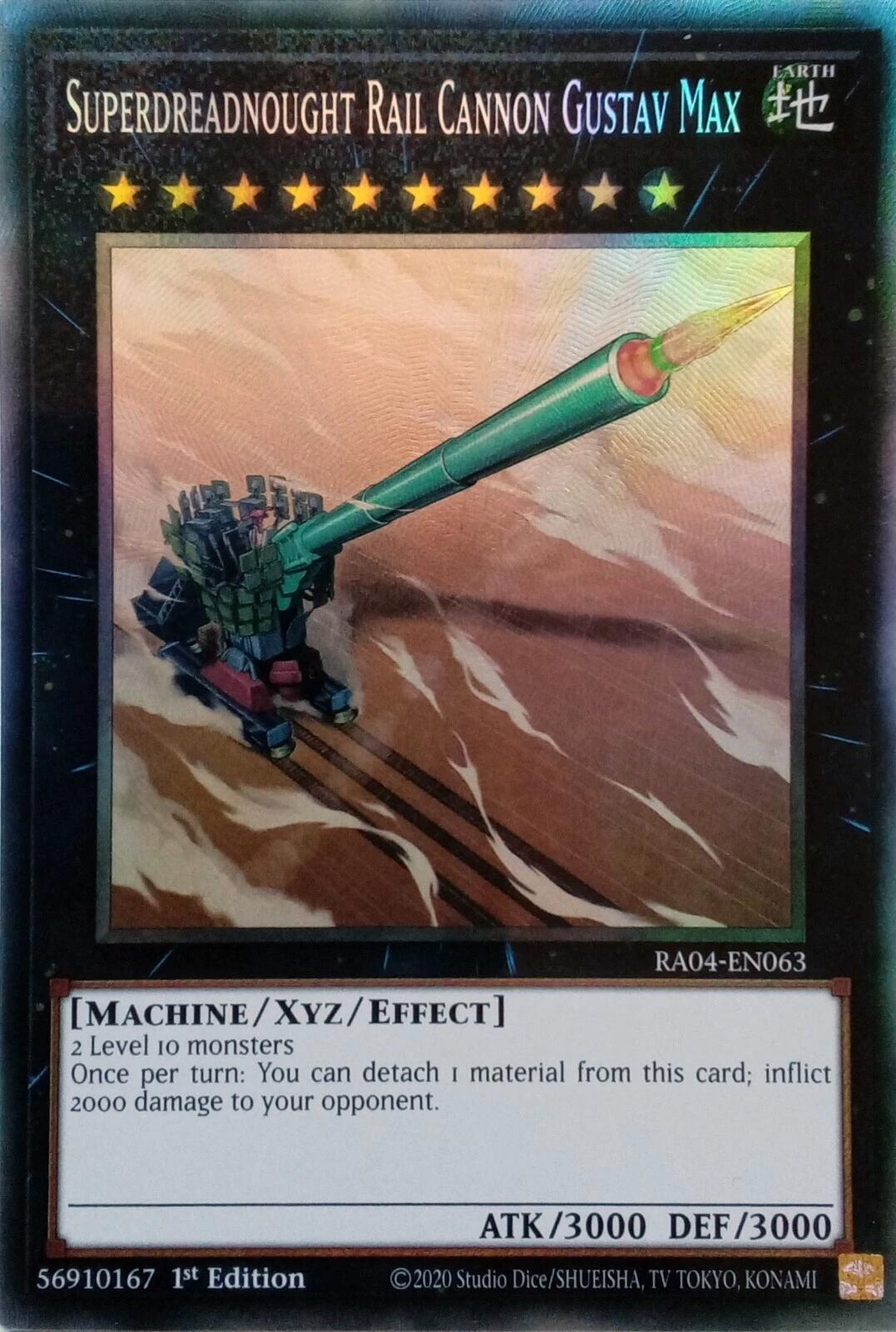 Superdreadnought Rail Cannon Gustav Max [RA04-EN063] Prismatic Collector's Rare | Mega City Incorporated