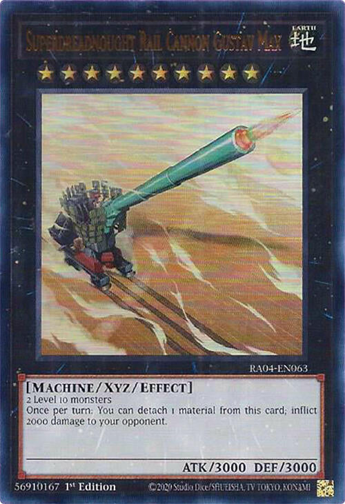 Superdreadnought Rail Cannon Gustav Max [RA04-EN063] Ultra Rare | Mega City Incorporated